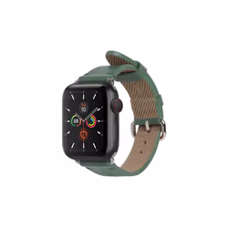 Native Union (Re)Classic, Bracelet de montre, Apple, Apple Watch (42mm / 44mm / 45mm), Cuir, Plastique recyclé, Polyester rec ...