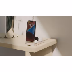 Native Union Rise 3-In-1 Qi2 Smartphone Gris clair USB Recharge sans fil Intérieure