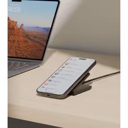 Native Union Rise Solo Qi2, Intérieure, USB, Recharge sans fil, Noir
