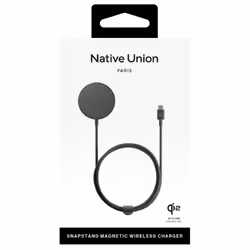 Native Union Snapstand Qi2 Smartphone Noir USB Recharge sans fil Intérieure