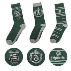 Chaussettes - CINEREPLICAS - Harry Potter - Pack de 3 paires - Slytherin - Blanc - Adulte