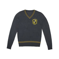 Sweat - CINEREPLICAS - Harry Potter - Hufflepuff - Gris - Manches longues - Col arrondi