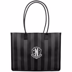 Cabas Académie Nevermore - CINEREPLICAS - Mercredi - 41x34 cm - 100% PVC - Noir
