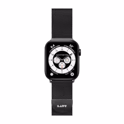 LAUT Steel Loop, Collier, Smartwatch, Noir, Apple, Apple Watch 42/44/45/49 mm, Acier inoxydable