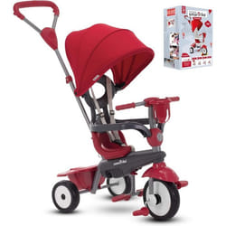 Tricycle - SmarTrike - Breeze Plus - Rouge - 4 en 1 - Sécurité accrue - Pour enfants de 15 mois à 3 ans