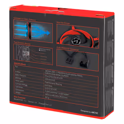 ARCTIC BioniX P140 Boitier PC Ventilateur 14 cm Noir, Rouge - Vue supplémentaire 7