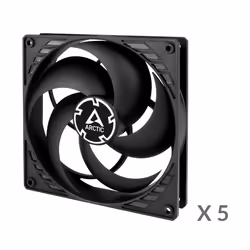 ARCTIC P14 PWM PST Value Pack Boitier PC Ventilateur 14 cm Noir 5 pièce(s)
