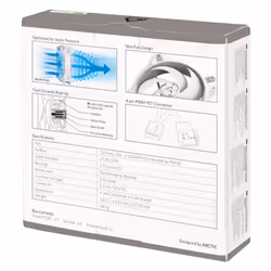 ARCTIC BioniX P120 Boitier PC Ventilateur 12 cm Gris, Blanc - Vue supplémentaire 7