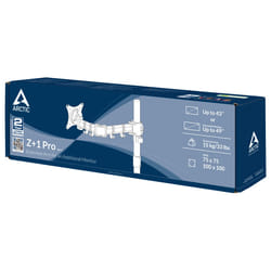 ARCTIC Z+1 Pro Gen 3 49"  Noir, Acier satin Bureau