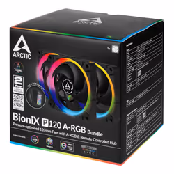 ARCTIC ACFAN00156A système de refroidissement d'ordinateur Boitier PC Ventilateur 12 cm Noir - Vue supplémentaire 8