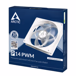 ARCTIC P14 PWM Boitier PC Ventilateur 14 cm Transparent, Blanc 1 pièce(s) - Vue supplémentaire 4