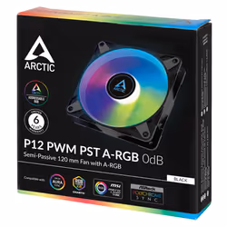 ARCTIC P12 PWM PST A-RGB 0dB Boitier PC Ventilateur 12 cm Noir, Blanc 1 pièce(s) - Vue supplémentaire 5