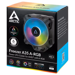 ARCTIC Freezer A35 A-RGB Processeur Refroidisseur d'air 11,2 cm Noir 1 pièce(s) - Vue supplémentaire 8