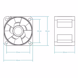 ARCTIC S4028-15K Boitier PC Ventilateur 4 cm Noir 1 pièce(s) - Vue supplémentaire 6
