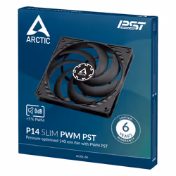 ARCTIC P14 Slim PWM PST Boitier PC Ventilateur 14 cm Noir 1 pièce(s) - Vue supplémentaire 6