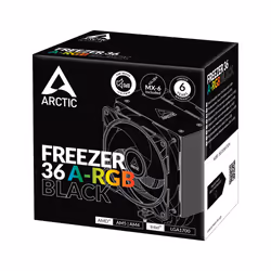 ARCTIC Freezer 36 A-RGB Processeur Refroidisseur d'air 12 cm Noir 1 pièce(s) - Vue supplémentaire 9