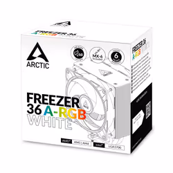 ARCTIC ACFRE00125A système de refroidissement d'ordinateur Processeur Refroidisseur d'air 12 cm Blanc 1 pièce(s) - Vue supplémentaire 9