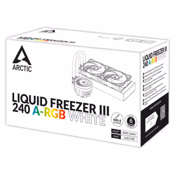 ARCTIC Liquid Freezer III 240 A-RGB Processeur Refroidisseur de liquide tout-en-un 12 cm Blanc 1 pièce(s) - Vue supplémentaire 16