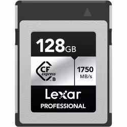 Carte mémoire CFexpress Type B - LEXAR - Silver Series - 128Go - 1750Mo/s Lecture - 1300Mo/s Écriture