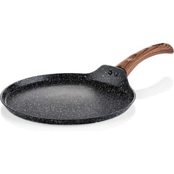 Westinghouse Black Marble Wood Poêle à Crêpes Ø28 cm Compatible Induction et Tous Types de Plaques Sans PFOA