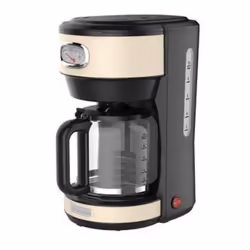 Westinghouse Digital Electronics WKCMR621WH, Machine à café filtre, 1,25 L, Café moulu, 1000 W, Noir, Blanc