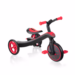 Globber Explorer Trike 4in1 Enfants Kickbike Rouge