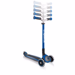 Globber Master lights Enfants Trottinette à trois roues Noir, Bleu
