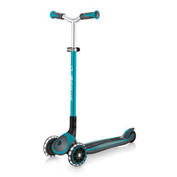 Globber Master lights Enfants Trottinette à trois roues Turquoise