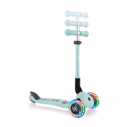 Globber JUNIOR FOLDABLE FANTASY LIGHTS, Enfants, Trottinette à trois roues, unisexe, Asphalte, Pavé, Pebble, 50 kg, 3 roue(s)