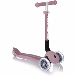 Trottinette 3 roues pliable - GLOBBER - JUNIOR LIGHTS ECOLOGIC - Rose Framboise - Lumineuses - Plastique recyclé - 2 à 6 ans  ...