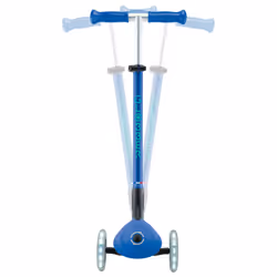 Globber Primo Foldable Plus Lights Enfants Scooter classique Bleu, Marine