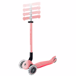 Globber Primo Foldable Plus Lights Enfants Scooter classique Rose