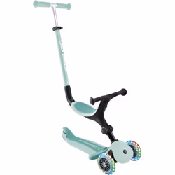 Globber - Trottinette évolutive GO-UP ACTIVE PLUS LIGHTS avec siège - Vert menthe