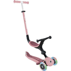 Globber - Trottinette évolutive GO-UP ACTIVE PLUS LIGHTS avec siege - Rose pastel