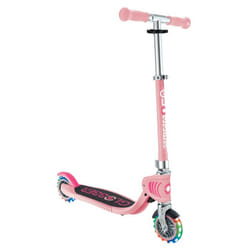 Globber - Trottinette 2 roues FLOW FOLDABLE JUNIOR LIGHTS - Rose pastel