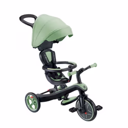 Globber - Tricycle évolutif pour bébé EXPLORER 4 en 1 - Vert Sauge