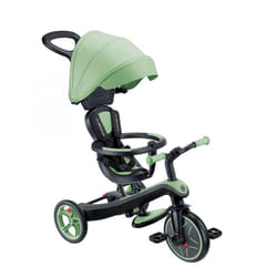 Globber - Tricycle évolutif pour bébé EXPLORER 4 en 1 - Vert Sauge