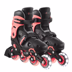 Globber - Rollers GO SKATES Taille M-L du 34 au 37 - Noir-rose