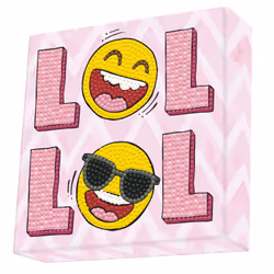 Diamond Dotz LOL, Kit de peinture diamant pour enfants, Rose, Jaune