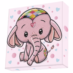Diamond Dotz Baby Princess, Kit de peinture diamant pour enfants, Rose
