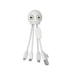 Xoopar XP71028.14A câble de téléphone portable Blanc 0,114 m USB C + USB A USB-C/micro-USB B/Lightning