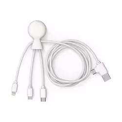 Xoopar XP71024.38LR, Blanc, USB C + USB A, Lightning + micro-USB B + USB C, 1 m, Mâle, Mâle