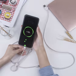 Xoopar XP71024.38LR câble de téléphone portable Blanc 1 m USB C + USB A Lightning + micro-USB B + USB C - Vue supplémentaire 5