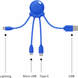 Xoopar XOOPAROCTOBDBLU câble de téléphone portable Bleu - Vue supplémentaire 4