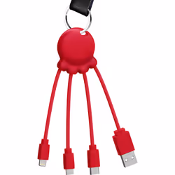 Xoopar XOOPAROCTOBDRED câble de téléphone portable Rouge
