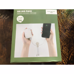 Kit Chargeur USB C Mr biodégradable 20W + Câble USB A+C / microUSB & USB C & Lightning 1m Blanc - Eco-responsable Xoopar