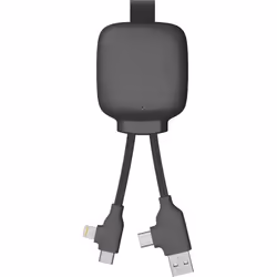 Powerbank Gamma Lite 3000mAh 1 port USB A Câble multiple integré Noir Xoopar