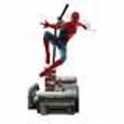 Statue Statuette Hot Toys MMS680 - Marvel Comics - Spider Man : No Way Home - Spider Man New Red And Blue Suit Deluxe Version