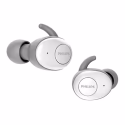 Philips SHB2515WT, True Wireless Stereo (TWS), Appels/Musique, Casque, Gris, Blanc