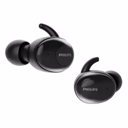 Philips SHB2515BK, True Wireless Stereo (TWS), Appels/Musique, Casque, Noir